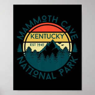 Mammoth Cave National Park Kentucky Hiking Nature Poster