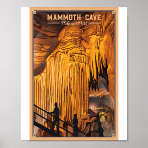 Mammoth Cave National Park Litho Poster d'artisana