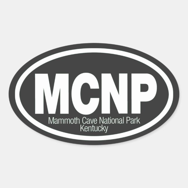 Mammoth Cave National Park Oval Sticker (Front)