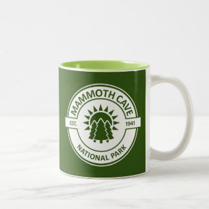 Mammoth Cave National Park Sun Trees Two-Tone Coffee Mug