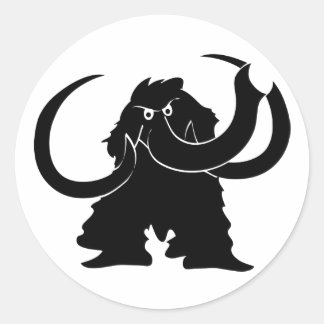 Mammoth Classic Round Sticker