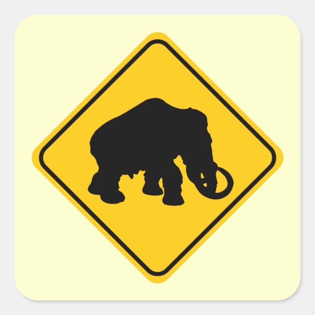 Mammoth Crossing Square Sticker (Front)