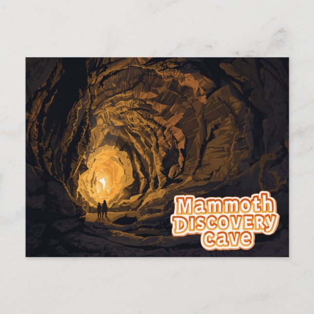 Mammoth Discovery Cave Tour Art Postcard (Front)