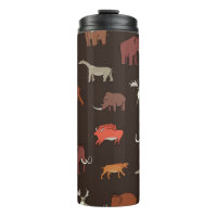Mammoth Era: Prehistoric Themed Pattern.