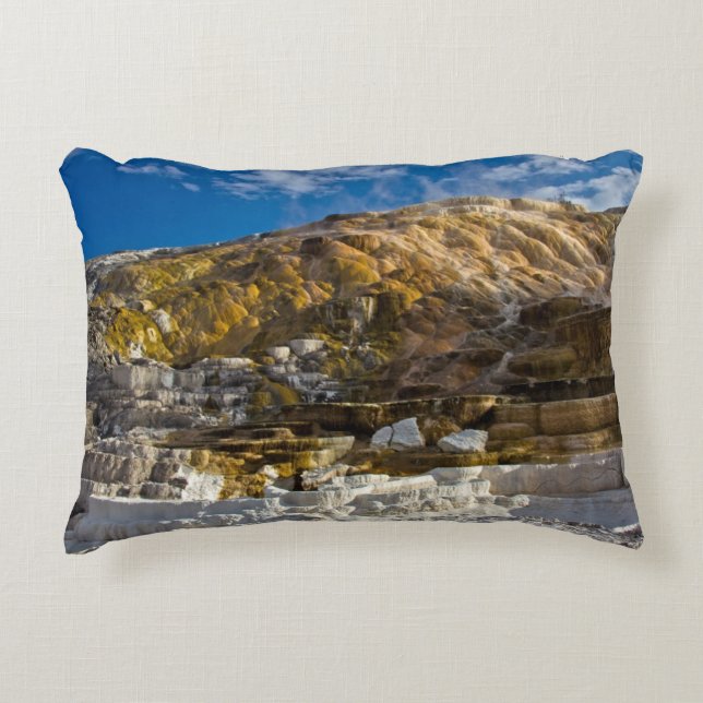 Mammoth Hot Spring Decorative Pillow (Front)