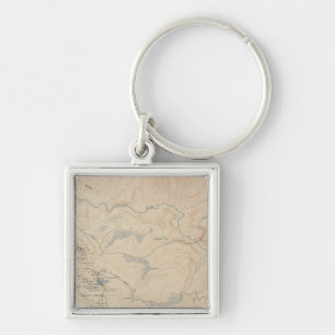 Mammoth Hot Springs and Vicinity 2 Keychain