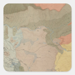 Mammoth Hot Springs and Vicinity Square Sticker