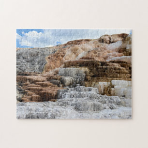 Mammoth Hot Springs at Yellowstone National Park Jigsaw Puzzle