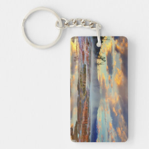 Mammoth Hot Springs Keychain