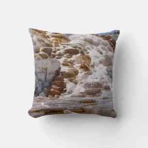 Mammoth Hot Springs Throw Pillow