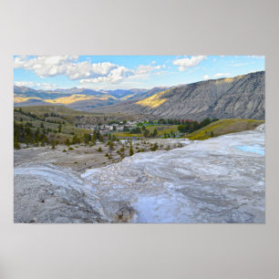 Mammoth Hot Springs, Yellowstone National Park Poster