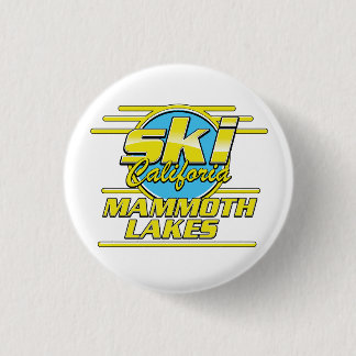 Mammoth Lakes California Ski logo 1 Inch Round Button