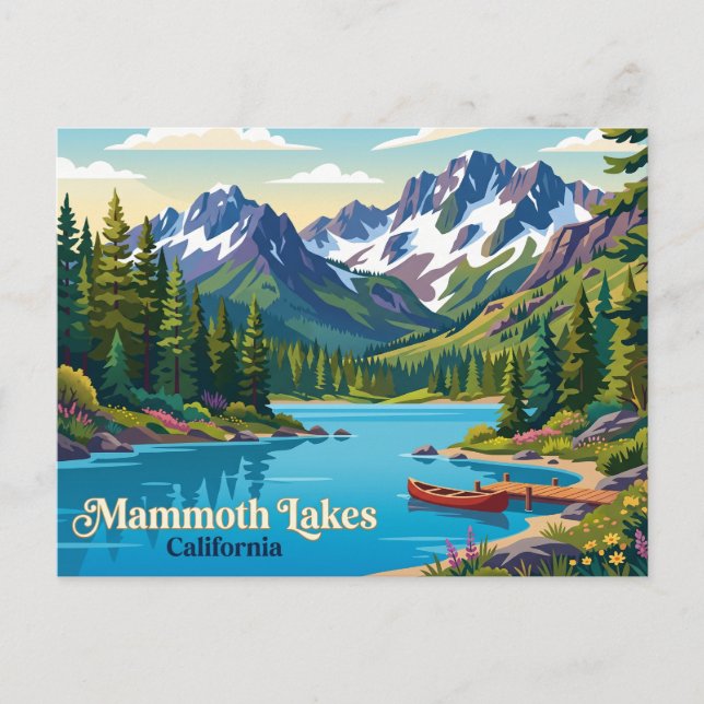 Mammoth Lakes USA Postcard (Front)
