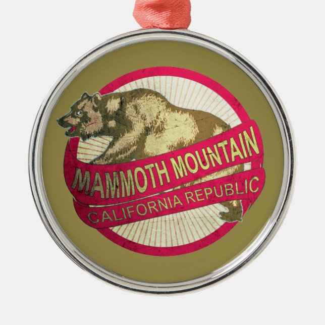 Mammoth Mountain California ours ornement de vacan (Devant)