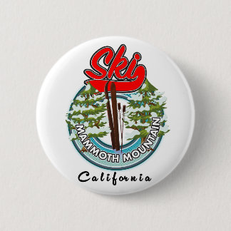 Mammoth Mountain California ski logo 2 Inch Round Button