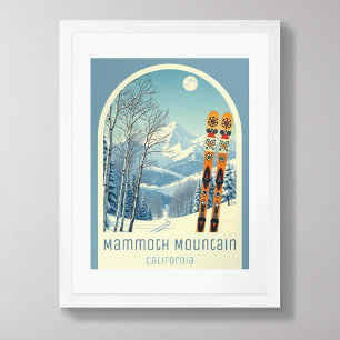 Mammoth Mountain California ski resort  Poster