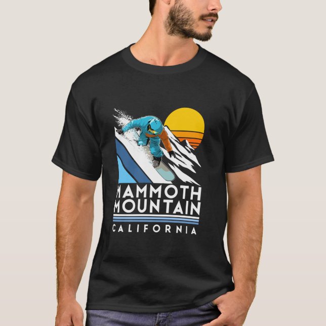 Mammoth Mountain California Snowboard  T-Shirt (Front)