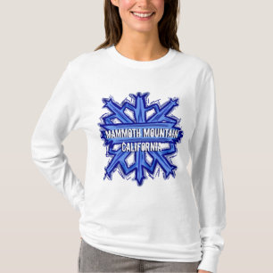 Mammoth Mountain California snowflake lady hoodie T-Shirt