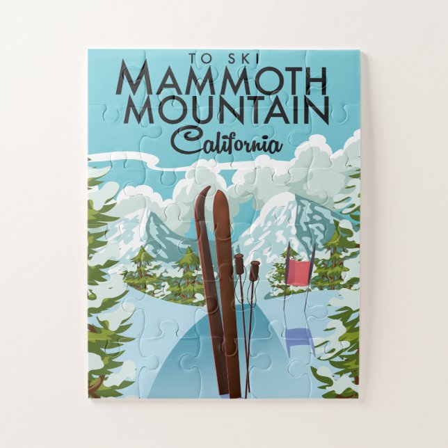 Mammoth Mountain California to ski Jigsaw Puzzle (Vertical)