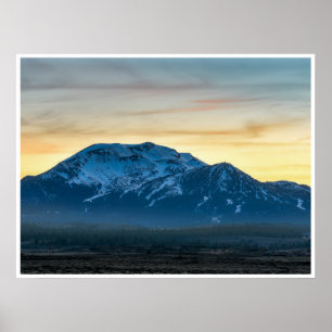 Mammoth Mountain Sunset Poster Sierra Nevada
