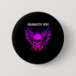 Mammoth Music Wvh Funny Vintage Design Skull For M 2 Inch Round Button