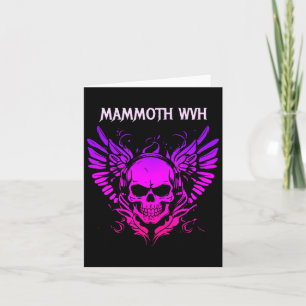 Mammoth Music Wvh Funny Vintage Design Skull For M Card