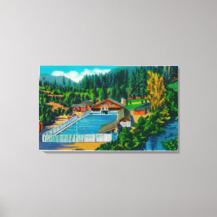 Mammoth Pool at Sol Duc Hot Springs Canvas Print