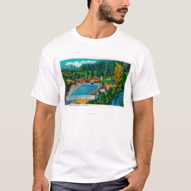 Mammoth Pool at Sol Duc Hot Springs T-Shirt (Front)