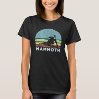 Mammoth Ski Illustration Retro Vintage Mammoth CA