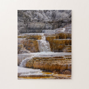 Mammoth Springs Falls Jigsaw Puzzle