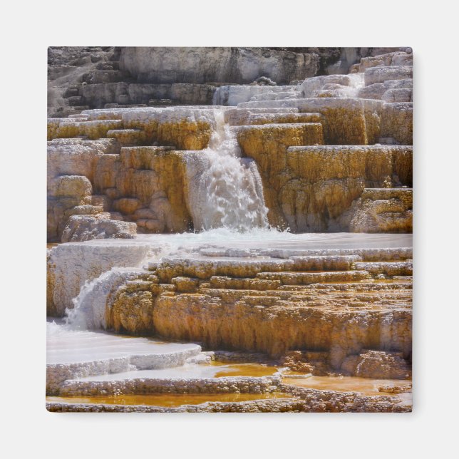 Mammoth Springs Falls Magnet (Front)
