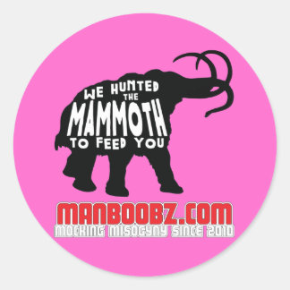 Mammoth Sticker in Pink