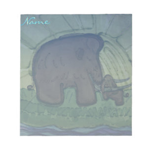 Mammoth with calf notepad