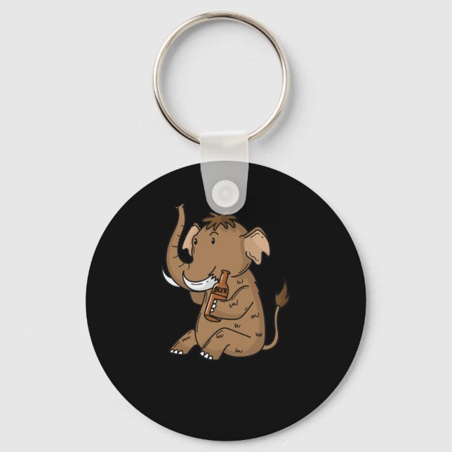Mammut with a beer keychain (Front)