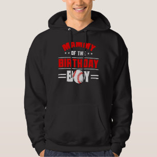 Mammy Of The Birthday Boy Baseball Theme Family Bd Hoodie
