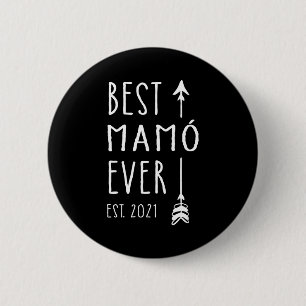 Mamo Ever Est 2021 New Irish Grandma Baby Announce 2 Inch Round Button