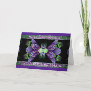 Mamo, Jesteś Wspaniała-Polish Mother's Day Card