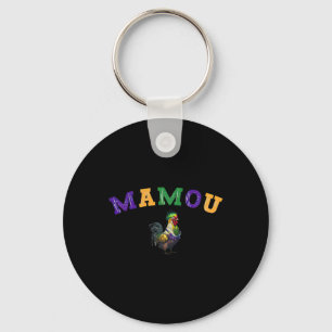 Mamou Mardi Gras Chicken Keychain