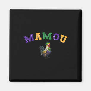 Mamou Mardi Gras Chicken Magnet