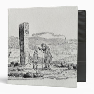 Man and a Boy by a Monument Binder