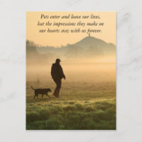 Man and Dog Mountain Mist