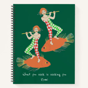 Man and fish notebook