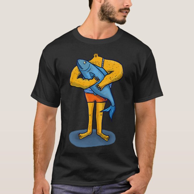 Man and fish T-Shirt (Front)