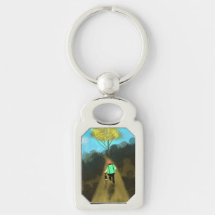 Man and His bike Keychain