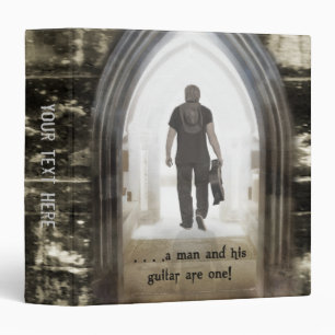 Man and his Guitar Binder