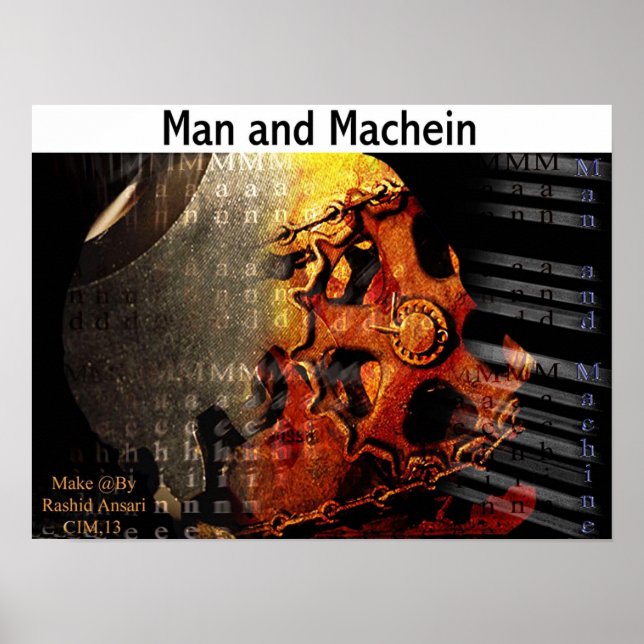 Man and Machien Poster (Front)