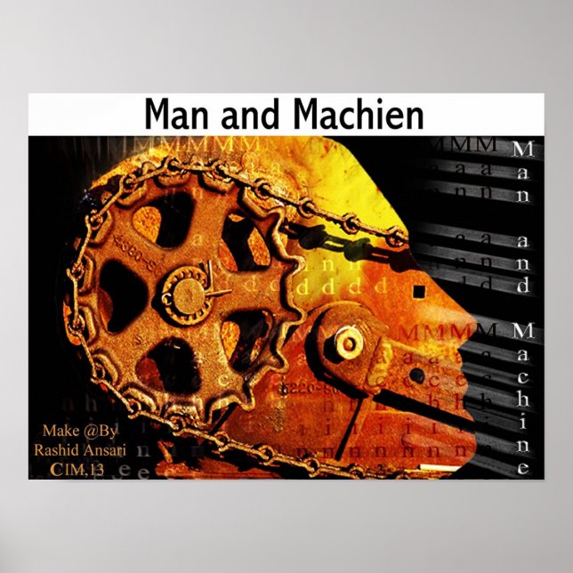 Man and Machien Poster (Front)