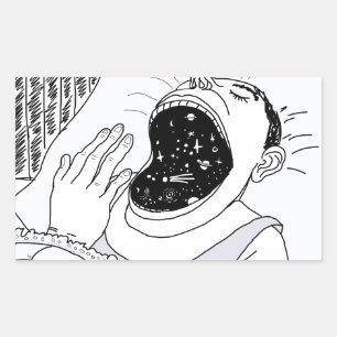 MAN AND THE COSMOS STICKER