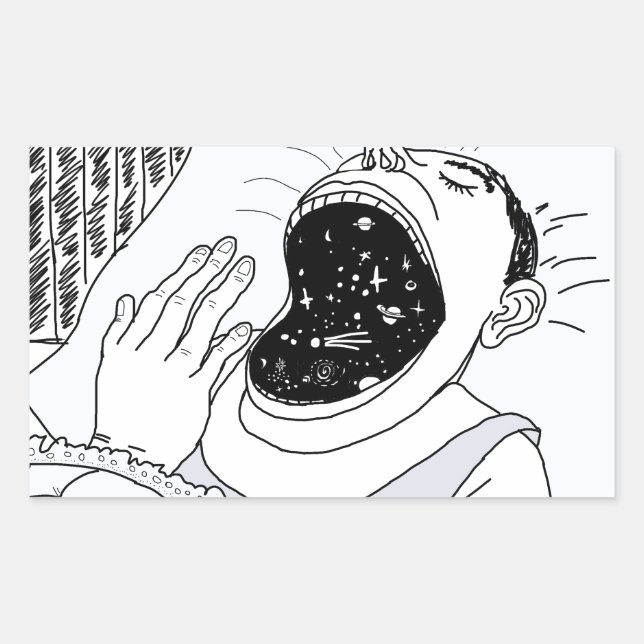 MAN AND THE COSMOS STICKER (Front)