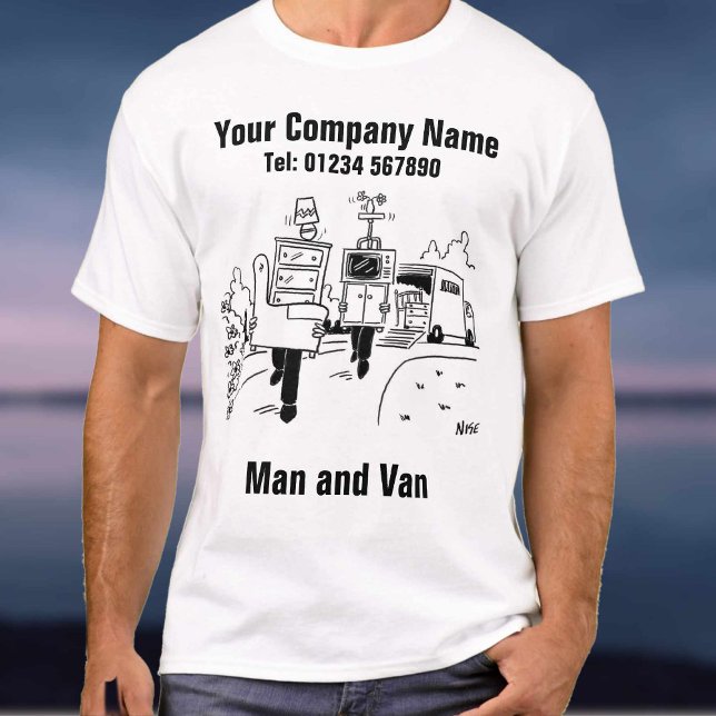 Man and Van For Hire to Personalise T-Shirt (Creator Uploaded)